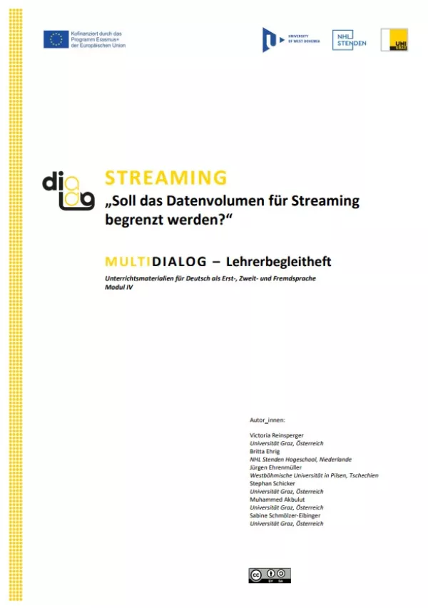 Handbuch: Streaming | MultiDiaLog | Lehrerbegleitheft