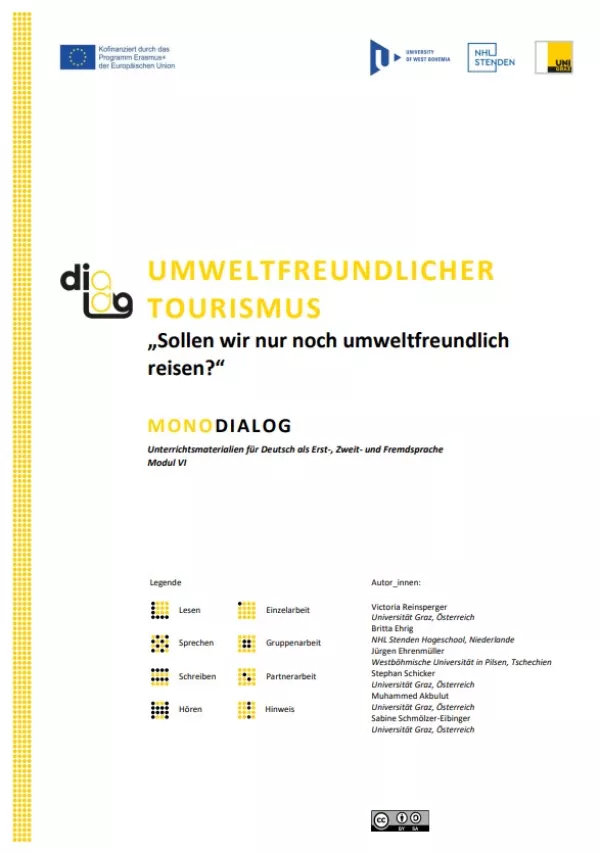 Arbeitsblatt: Umweltfreundlicher Tourismus | MonoDiaLog | Teil 1: „Sollen wir nur noch umweltfreundlich reisen?“