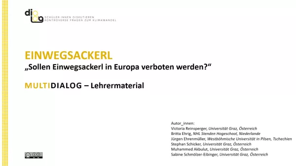Presentation: Einwegtüten | MultiDiaLog | Materialien für Lehrende