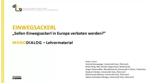 Presentation: Einwegtüten | MonoDiaLog | Materialien für Lehrende