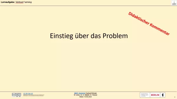 Unterrichtsbaustein: Vertical Farming: Einstiegsfolien