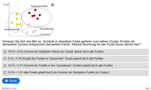 Lernspiel: C8-5 Multiple Choice: Purity Score. Quiz zum Video