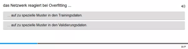 Lernspiel: C9-2 Single Choice: Dropout. Quiz zum Video