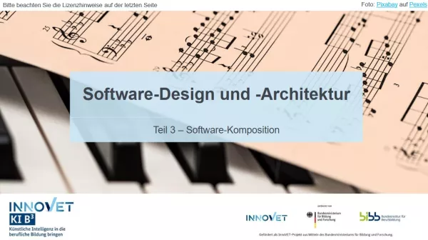 Presentation: G3-3 Software-Design und -Architektur: Teil 3 - Software-Komposition. Folien zum Video