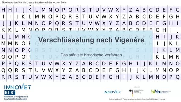 Video: B5-3 Verschlüsselung nach Vigenère - Das stärkste historische Verfahren (Video)