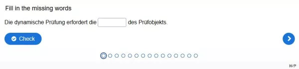 Lernspiel: G5-4 Question Set: Dynamische Tests Teil 2. Quiz zum Video
