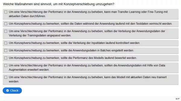 Lernspiel: C9-5 Multiple Choice: Umgang mit Konzeptverschiebung. Quiz zum Video