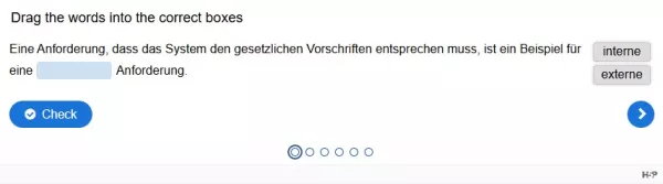 Lernspiel: G2-3 Question Set: Anforderungsklassifikation Teil 2. Quiz zum Video