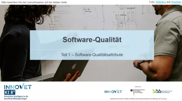 Presentation: G4-1 Software-Qualität: Teil 1 - Software-Qualitätsattribute. Folien zum Video