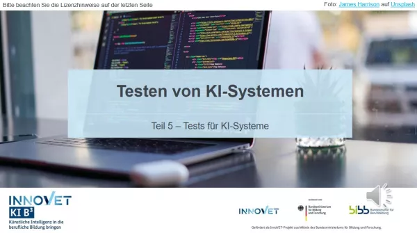 Video: G5-5 Testen von KI-Systemen: Teil 5 - Tests für KI-Systeme (Video)