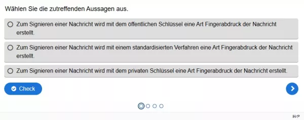 Lernspiel: B5-6 RSA zur Erstellung digitaler Signaturen. Quiz zum Video