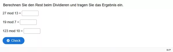 Lernspiel: B5-6 Die Modulo Operation bei RSA. Quiz zum Video