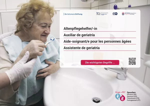 Arbeitsblatt: Altenpflegehelfer/-in | Die wichtigsten Begriffe (Französisch, Spanisch)