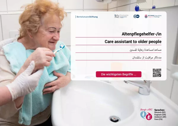 Arbeitsblatt: Altenpflegehelfer/-in | Die wichtigsten Begriffe (Arabisch, Farsi)