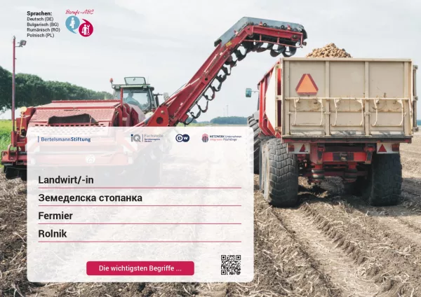 Arbeitsblatt: Landwirt/-in | Die wichtigsten Begriffe (Polnisch, Rumänisch, Bulgarisch)