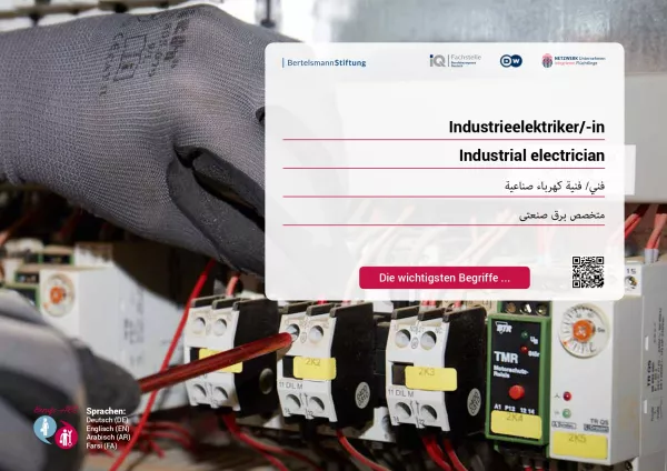 Arbeitsblatt: Industrieelektriker/-in Betriebstechnik | Die wichtigsten Begriffe (Arabisch, Farsi)