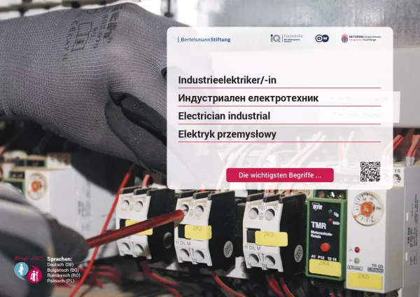 Arbeitsblatt: Industrieelektriker/-in Betriebstechnik | Die wichtigsten Begriffe (Polnisch, Rumänisch, Bulgarisch)