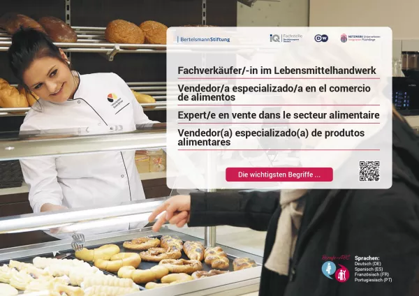Arbeitsblatt: Fachverkäufer/-in im Lebensmittelhandwerk - Bäckerei | Die wichtigsten Begriffe (Französisch, Spanisch)