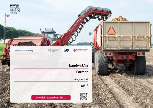 Arbeitsblatt: Landwirt/-in | Die wichtigsten Begriffe (Arabisch, Farsi)