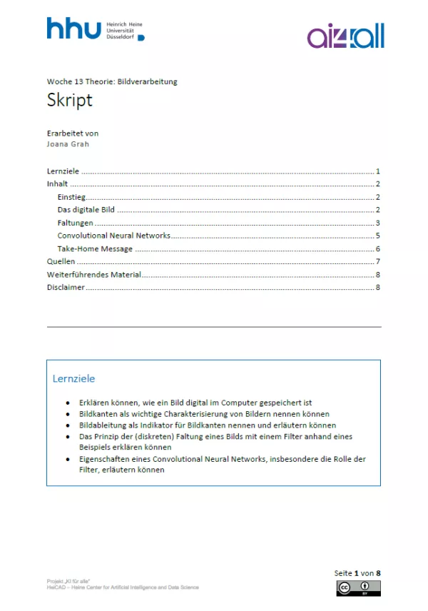 Kurs: Woche 13 | Theorie | Bildverarbeitung (PDF)