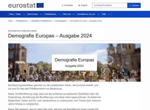 Daten: Interaktive Veröffentlichungen von Eurostat | Demografie Europas