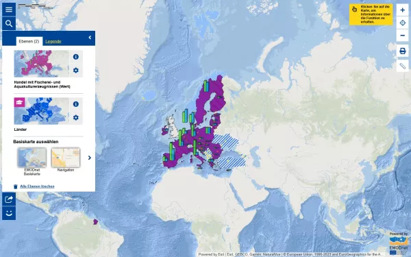 Webtool: Europäischer Atlas der Meere