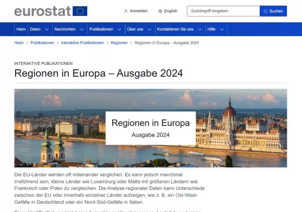Daten: Interaktive Veröffentlichungen von Eurostat | Regionen in Europa