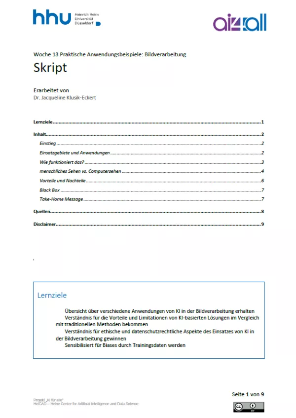 Kurs: Woche 13 | Anwendungsbeispiele | Bildverarbeitung (PDF)
