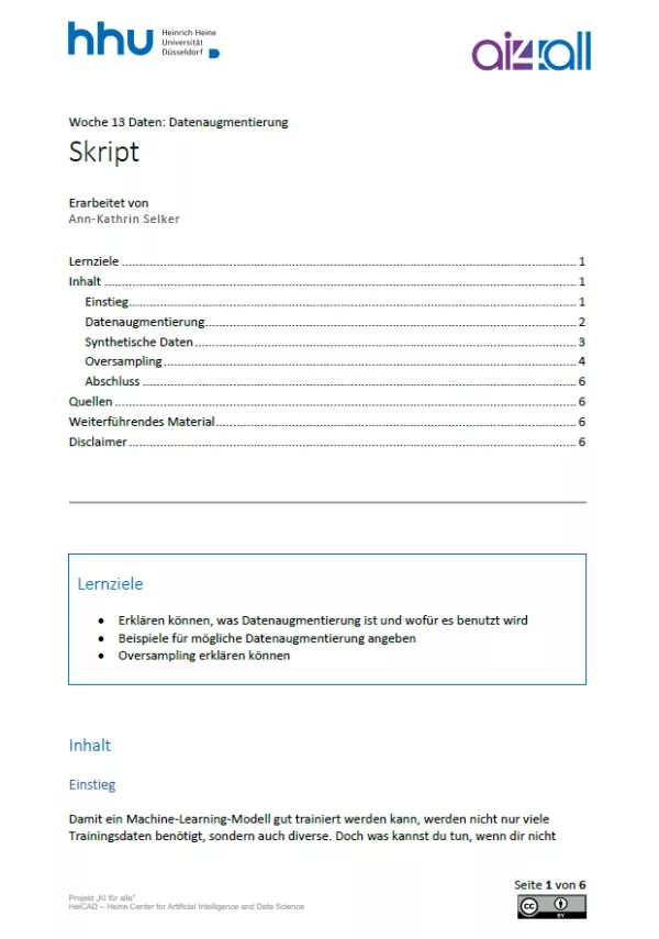 Kurs: Woche 13 | Daten | Datenaugmentierung (PDF)