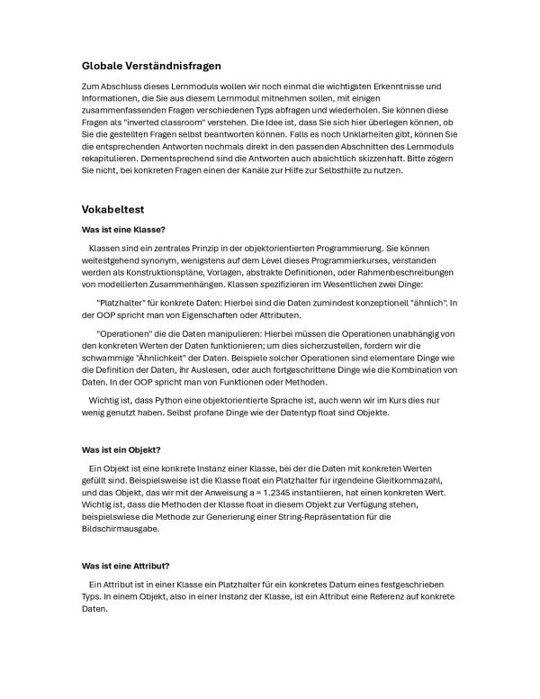 Unterrichtsbaustein: H6 Globale Verständnisfragen - Pythonkurs (PDF)