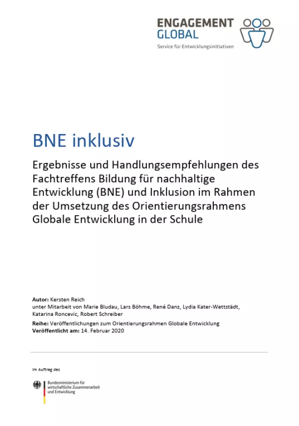 Handbuch: Bildung für nachhaltige Entwicklung inklusiv
