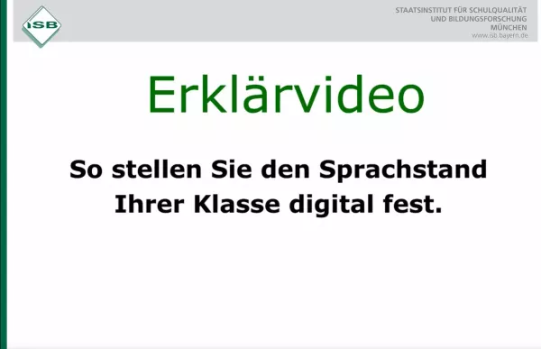 Video: Lernstandsfeststellung: Videoanleitung zu den digitalen teilautomatisierten Tests