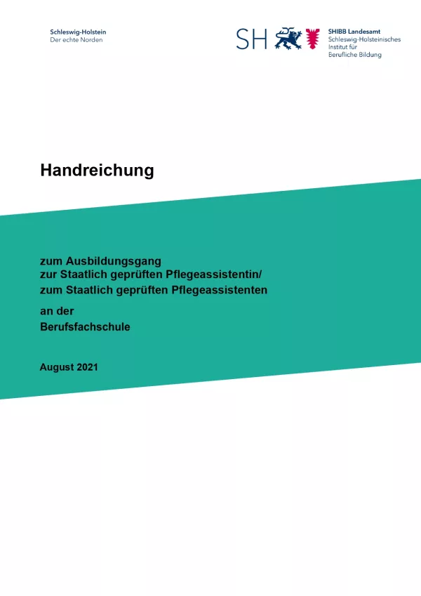 Handreichung: Handreichung zum Lehrplan für die Berufsfachschule III Fachrichtung Sozialwesen; zweijährige Ausbildung