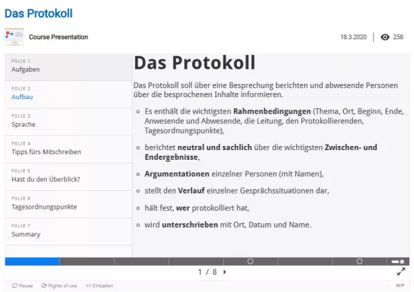 Interaktion: Das Protokoll