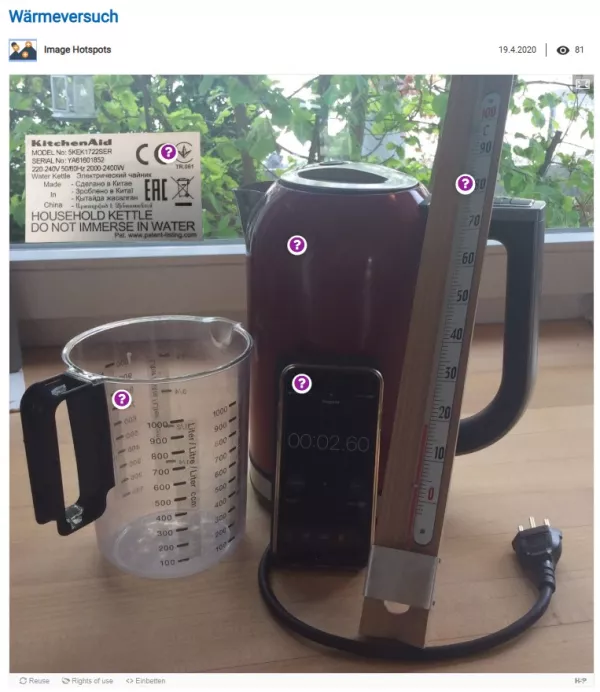 Interaktion: Wärmeversuch