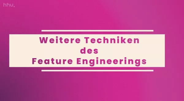 Video: Datenbeschaffung und -aufbereitung | 04 | Weitere Techniken des Feature Engineerings (MP4)