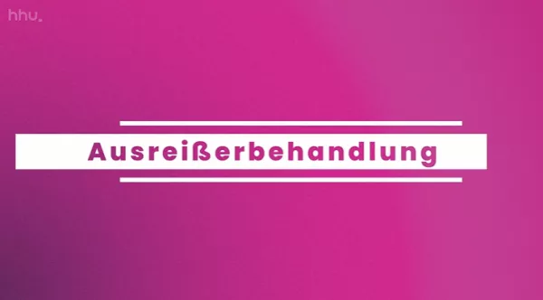 Video: Datenbeschaffung und -aufbereitung | 04 | Ausreißerbehandlung (MP4)