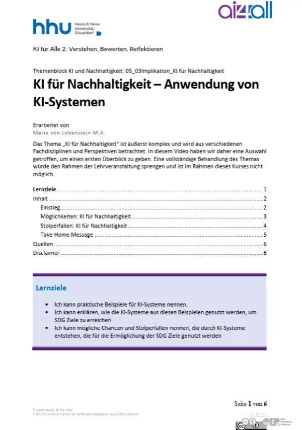 Kurs: KI und Nachhaltigkeit | 07 | KI für Nachhaltigkeit (PDF)