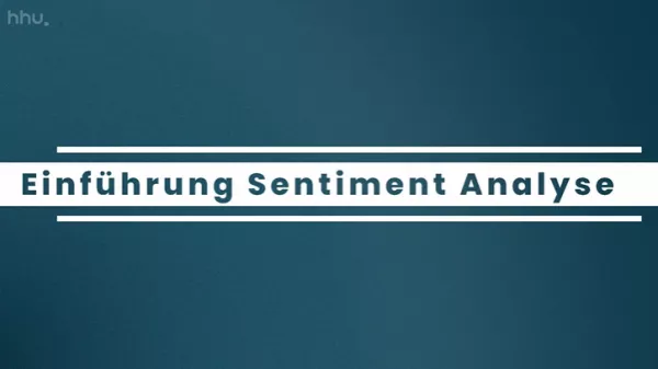 Video: Clustering: vom Sortieren bis zum Explorieren | 01 | Einführung Sentiment Analyse (MP4)