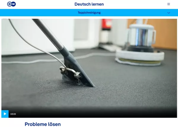 Interaktion: Gebäudereinigung | Teppichreinigung: Probleme lösen (Konjunktiv II: können)