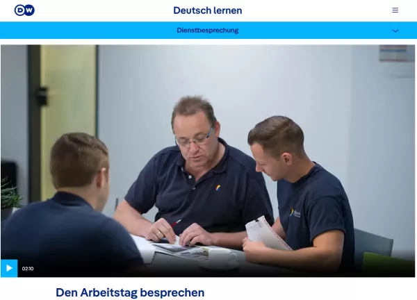 Interaktion: Anlagenmechanik | Dienstbesprechung: Den Arbeitstag besprechen (Modalverben)