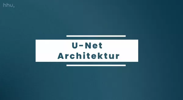 Video: Bildklassifikation und Bildsegmentierung | 09 | U-Net Architektur (MP4)
