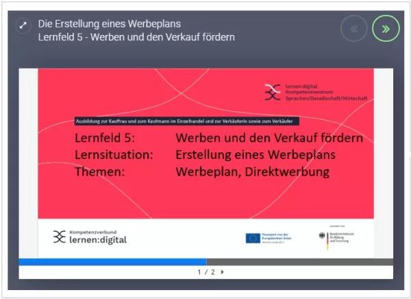 Unterrichtsbaustein: Erstellung eines Werbeplans