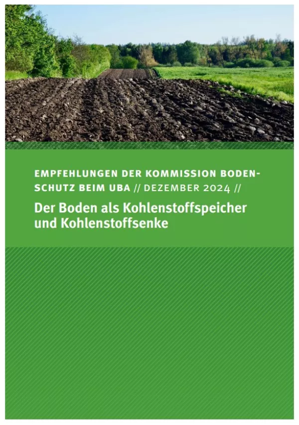 Broschuere: Der Boden als Kohlenstoffspeicher und Kohlenstoffsenke