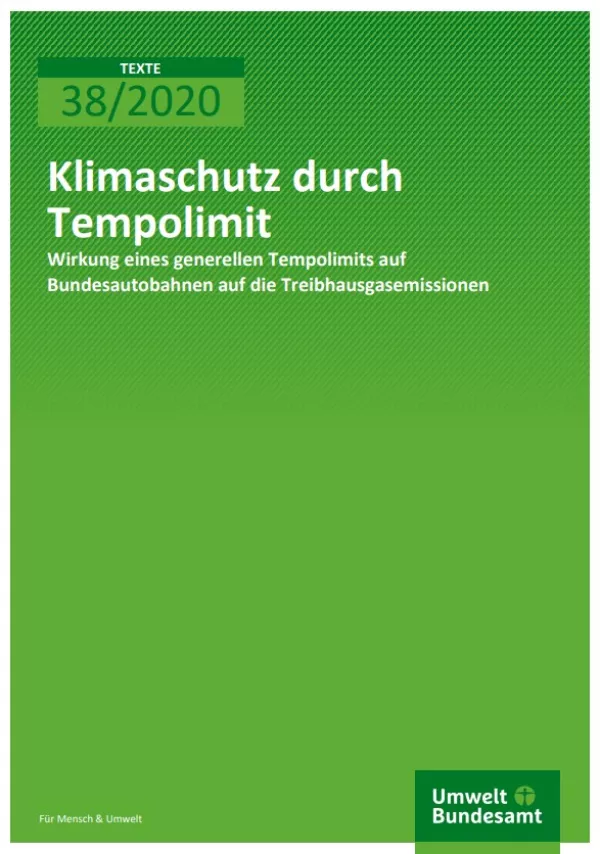 Broschuere: Klimaschutz durch Tempolimit