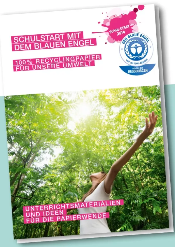 Broschuere: Schulstart mit dem Blauen Engel