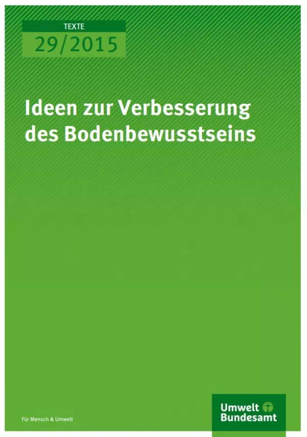 Broschuere: Ideen zur Verbesserung des Bodenbewusstseins