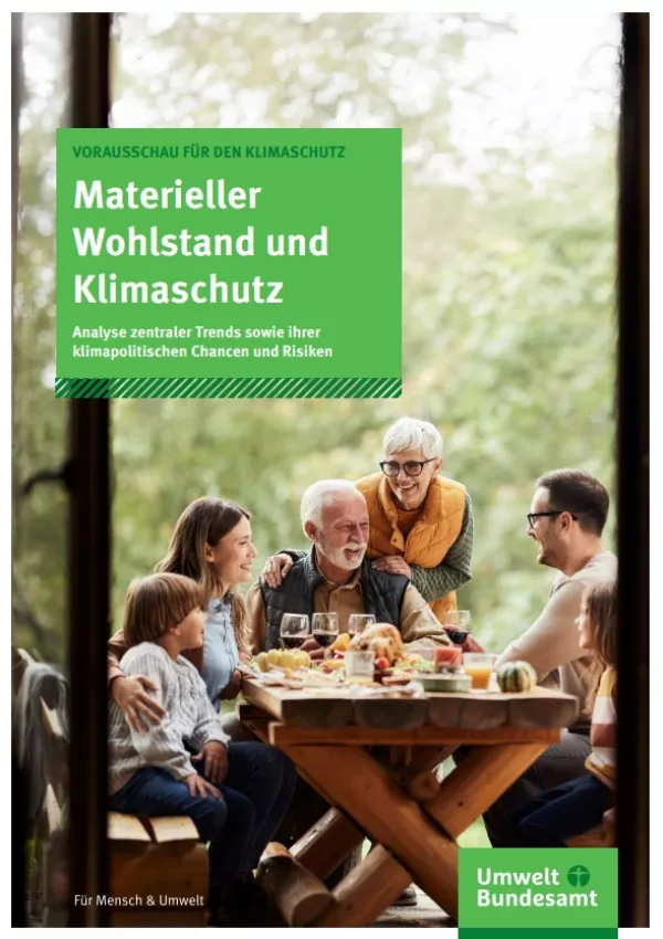 Broschuere: Materieller Wohlstand und Klimaschutz: Analyse zentraler Trends