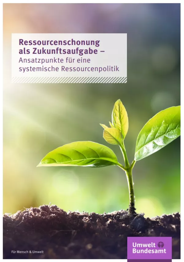 Broschuere: Ressourcenschonung als Zukunftsaufgabe