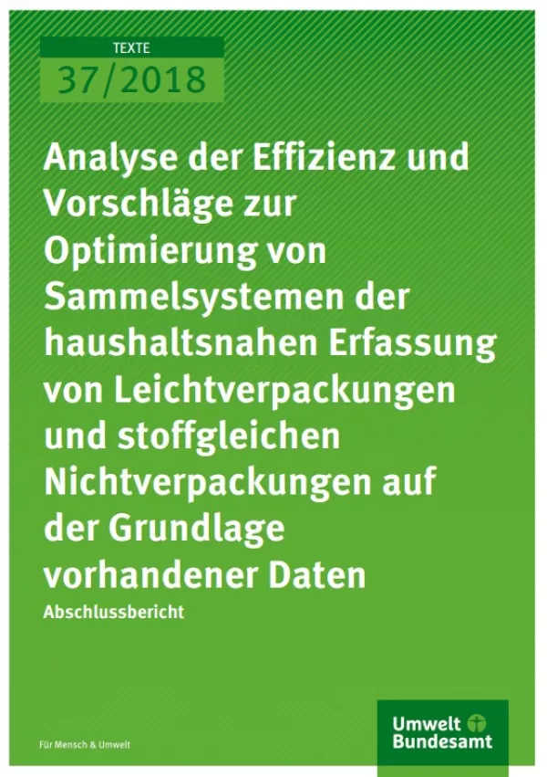 Broschuere: Analyse der Effizienz und Vorschläge zur Optimierung von Sammelsystemen